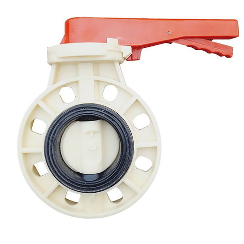 abs管材管件蝶閥手柄式 abs耐酸堿蝶閥廠家直銷各類管件